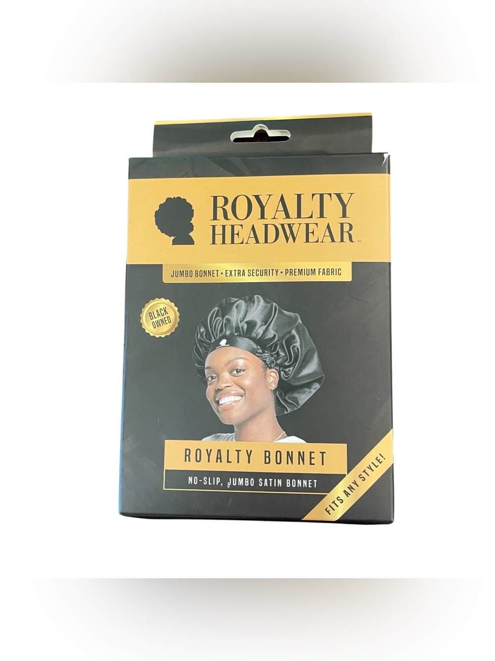 Royalty Headwear Jumbo No-Slip Satin Bonnet Pink
